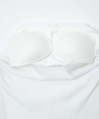 WEGO 【カップ付き】なちゅ盛れカップイン2ストラップキャミ ホワイト