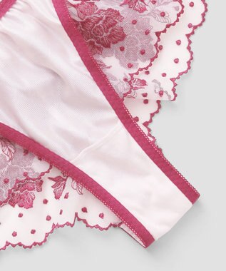 San-ai Resort（三愛水着楽園） エレガントコレクション  【2412】 デザインバックレースショーツ ピンク