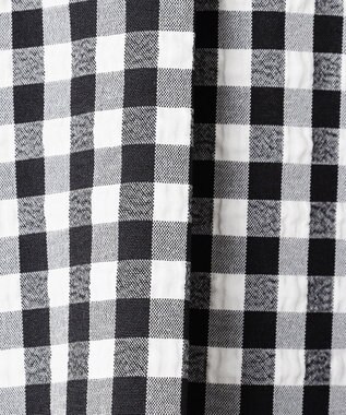 ANY 【ウエストゴム】ギンガムフレアスカート ブラックギンガム