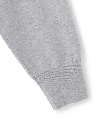 UNFILO ネックビジュー カーディガン グレー