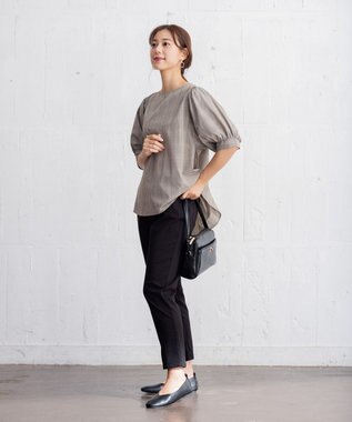 ANY 【ウエストゴム/ストレッチ/UVカット】大人の7daysデイリー パンツ ブラック