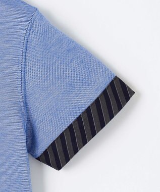 J.PRESS KIDS 【110-130cm】COOLMAX レジメン ポロシャツ ブルー系