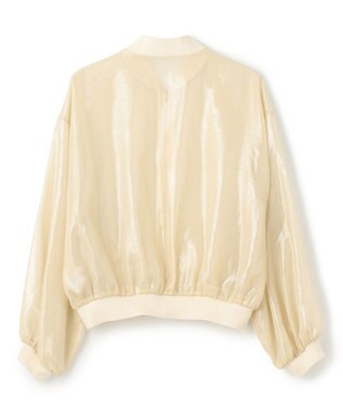 NAVE 【Nave・シアー素材】ラメボイル ブルゾン アイボリー系