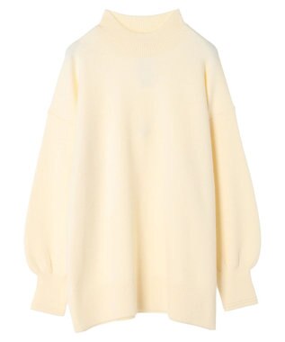 earth music&ecology やわらかタッチハイネックチュニック Ivory