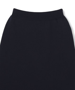 UNFILO BEAUTY FORM KNIT ペプラムセットアップ ネイビー