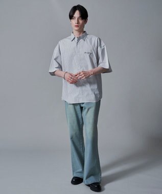 WEGO ワンポイントチェックシャツ（SS） 柄1