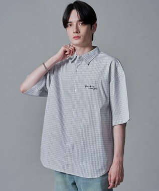 WEGO ワンポイントチェックシャツ（SS） 柄1