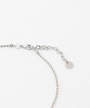 J.PRESS LADIES ドロップ 2連 ネックレス シルバー系