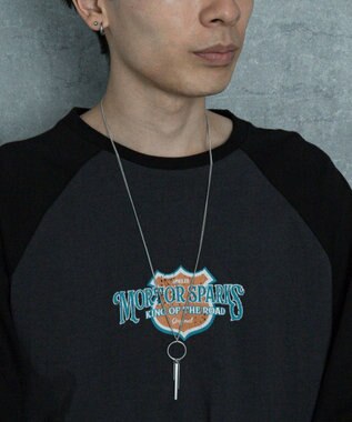 WEGO Mモチーフロングチェーンネックレス 柄4