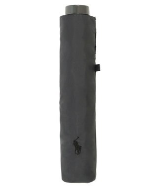 MOONBAT 【軽量/大きめ】POLO RALPH LAUREN 遮光 晴雨兼用 折りたたみ日傘 ワンポイント ポロポニー 60cm ダークグレー