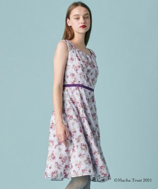 美品 2021AW TOCCA トッカ 洗える FOUR FLOWERS ROSE ドレス 0/ネイビー 刺繍 ワンピース【2400013259194】