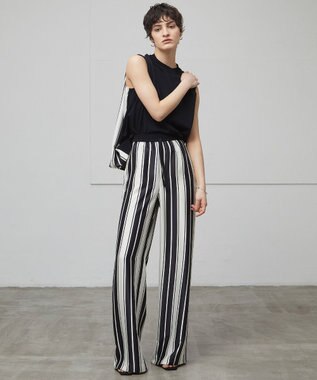 BEIGE， 【洗える】GUILLABERT / イージーパンツ Ecru×Black