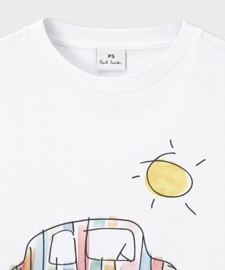 Paul Smith Drawn by Paul Striped Car Tシャツ ホワイト