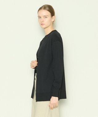 JOSEPH 【洗える】フィールコットン　カーディガン Black