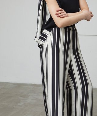 BEIGE， 【洗える】GUILLABERT / イージーパンツ Ecru×Black