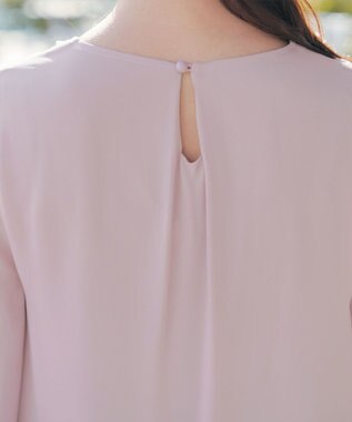 Tiaclasse L ラップ風ジョーゼットチュニック ピンク