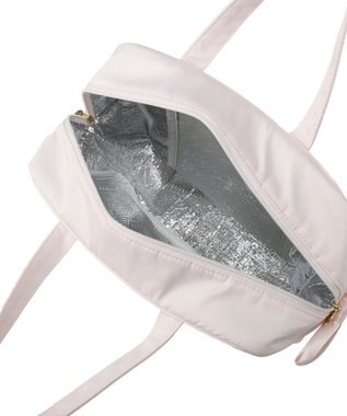 Maison de FLEUR 【保冷機能付き】サテンサイドリボン保冷バッグ Pink