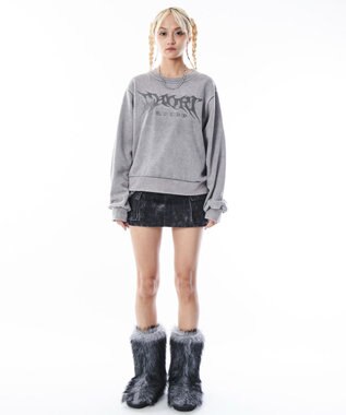 WEGO 【ユニセックス着用ITEM】コンパクトフィットロゴプルオーバー グレー