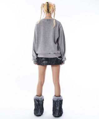 WEGO 【ユニセックス着用ITEM】コンパクトフィットロゴプルオーバー グレー