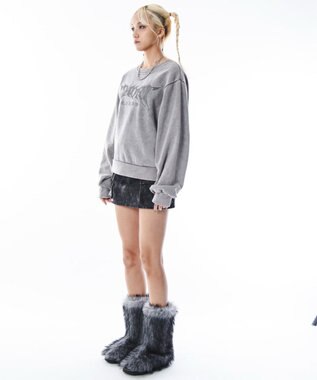 WEGO 【ユニセックス着用ITEM】コンパクトフィットロゴプルオーバー グレー