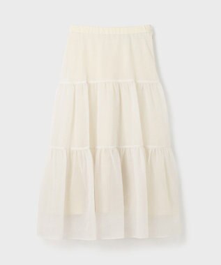 GRACE CONTINENTAL オーガンティアードスカート ブラック