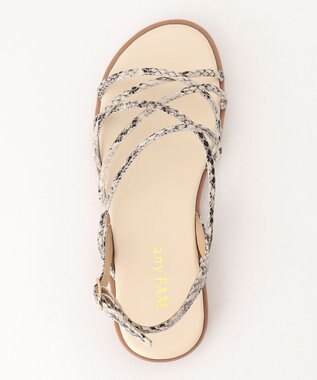 ANY ナローストラップ サンダル アイボリー系5