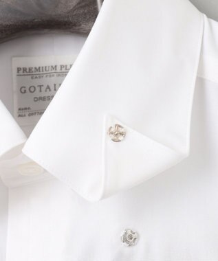 GOTAIRIKU 【形態安定】PREMIUMPLEATS_スナップダウン 通年ドレスシャツ(25年秋冬モデル) ホワイト系