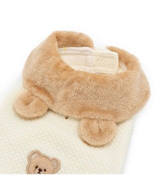 PET PARADISE ペットパラダイス くまさん ポンチョ 《おやすみ柄》 小型犬 オフホワイト