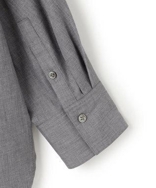 23区 【SLOW/一部店舗限定】ライトタンブラータフタ バックボタン シャツ ライトグレー系