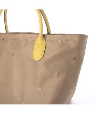 UNBILLION ペルケ perche / ナイロンドット刺繍2wayトート ベージュ