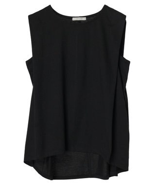 CRAFT STANDARD BOUTIQUE 肩タックノースリーブプルオーバー Black