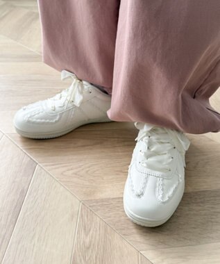 WEGO レースローカットスニーカー ホワイト