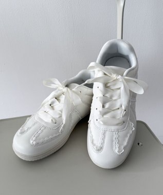 WEGO レースローカットスニーカー ホワイト