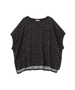 Green Parks リブドッキングブラウス Black