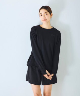 OP／FILA 【Kappa】ロンT付き水着4点セット タンキニデザイン ブラック