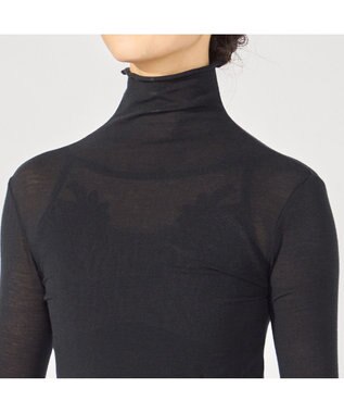 Chacott ハイネックトップ (サーモギア(R)糸使用） ブラック