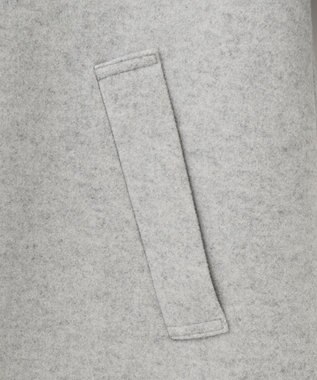 ANY SIS ウールライクミドルフーディ コート ライトトップグレー