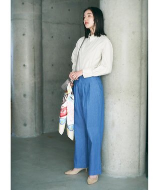 woadblue GLORY ツータック パンツ BLUE