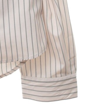 earth music&ecology Ｓｅｔ２点　ドロストショートシャツ＋キャミブラウス Beige