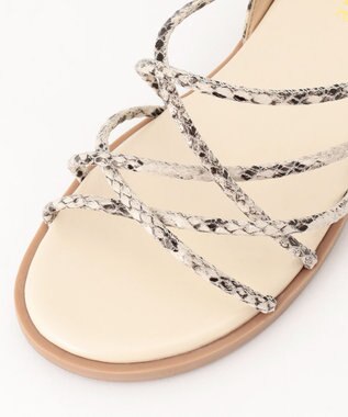 ANY ナローストラップ サンダル アイボリー系5