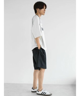 CRAFT STANDARD BOUTIQUE 接触冷感/UVカット/イージーケア/ストレッチ/ゲームシャツ-B Off White