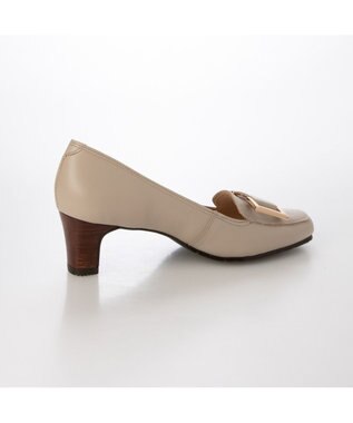 ing <ing>スクエアバックルローファーパンプス ベージュ