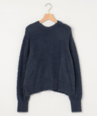 組曲 S 【前後着用可】2WAYナイロンファー ニット ネイビー系