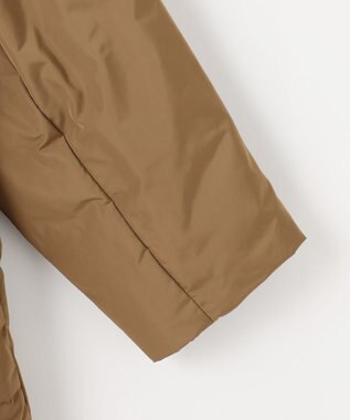 自由区 L 【17号サイズまで展開・カタログ掲載】マイクロタッサーダウンスタンドカラー コート キャメル