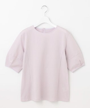 J.PRESS LADIES L 【WEB限定カラーあり・抗菌消臭・吸水速乾】サッカージャージー ボリュームスリーブ カットソー ふじ色系1