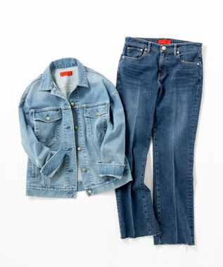 23区 【RED CARD TOKYO×23区】デニム フレアパンツ ミッドブルー