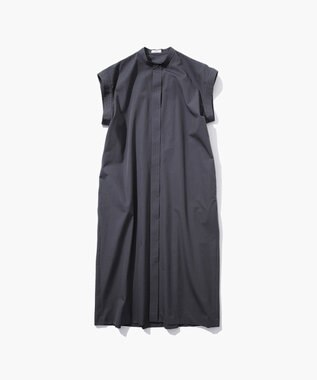 ATON AT COTTON CLOTH | バンドカラードレス CHARCOAL GRAY
