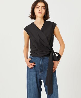 BEIGE，  HYDRANGEA / カシュクールブラウス Black