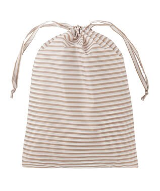 MOONBAT 【撥水】FLAT PURE サイクル レインポンチョ ボーダー 自転車 収納袋付き ベージュ