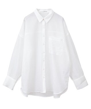 Green Parks 　・ＥＬＥＮＣＡＲＥ　ＤＵＥ　ラメシアー長袖シャツ Charcoal Gray